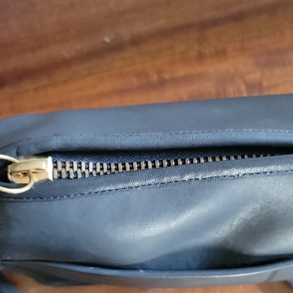Coach Vintage Black Leather Embossed Bag